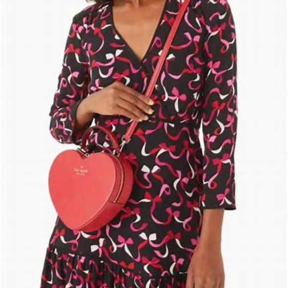 Kate Spade Red Crossbody Heart Bag - Picture 3 of 5